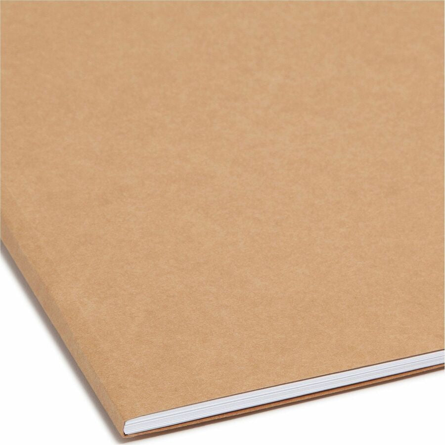 Smead 2/5 Tab Cut Letter Recycled Fastener Folder - 8 1/2’’ x 11’’ - 3/4’’ Expansion - 2 2K Fastener(s) - 2’’