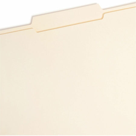 Smead 2/5 Tab Cut Letter Recycled Fastener Folder - 8 1/2’’ x 11’’ - 3/4’’ Expansion - 2 2K Fastener(s) - 2’’
