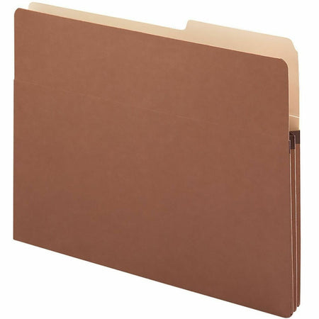 Smead 2/5 Tab Cut Letter Recycled File Pocket - 8 1/2’’ x 11’’ - 1 3/4’’ Expansion - Top Location - Right Position