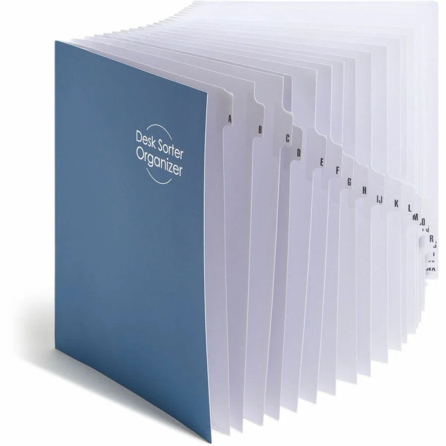 Smead Alphabetic Desk File/Sorter - A-Z Printed Tabs - Eco-Friendly - 1 Unit - Filing Jackets & Pockets