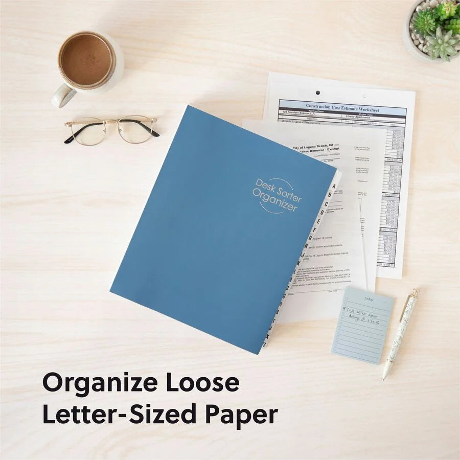 Smead Alphabetic Desk File/Sorter - A-Z Printed Tabs - Eco-Friendly - 1 Unit - Filing Jackets & Pockets