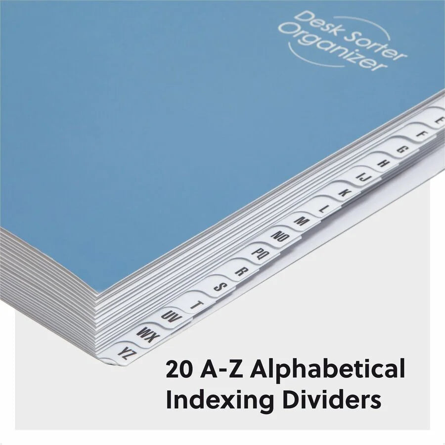 Smead Alphabetic Desk File/Sorter - A-Z Printed Tabs - Eco-Friendly - 1 Unit - Filing Jackets & Pockets
