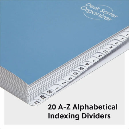 Smead Alphabetic Desk File/Sorter - A-Z Printed Tabs - Eco-Friendly - 1 Unit - Filing Jackets & Pockets
