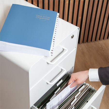 Smead Alphabetic Desk File/Sorter - Printed Tab(s) - Character - A-Z - Letter - 8.50’’ Width x 11’’ Length - 35%