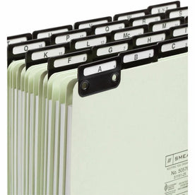 Smead Filing Guides with Alphabetic Indexing 25 / Set Printed Assorted Tab(s) Character A-Z-25 Tab(s)/Set Letter Gray