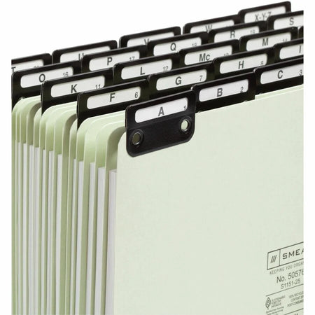 Smead Filing Guides with Alphabetic Indexing 25 / Set Printed Assorted Tab(s) Character A-Z-25 Tab(s)/Set Letter Gray