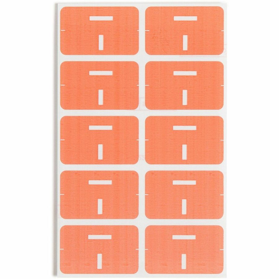 Smead AlphaZ ACCS Color-Coded Labels - I - x 1’’ Width 1 5/8’’ Length - Pink - Laminated - 10 / Sheet - 100 / Pack