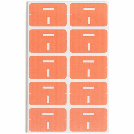 Smead AlphaZ ACCS Color-Coded Labels - I - x 1’’ Width 1 5/8’’ Length - Pink - Laminated - 10 / Sheet - 100 / Pack