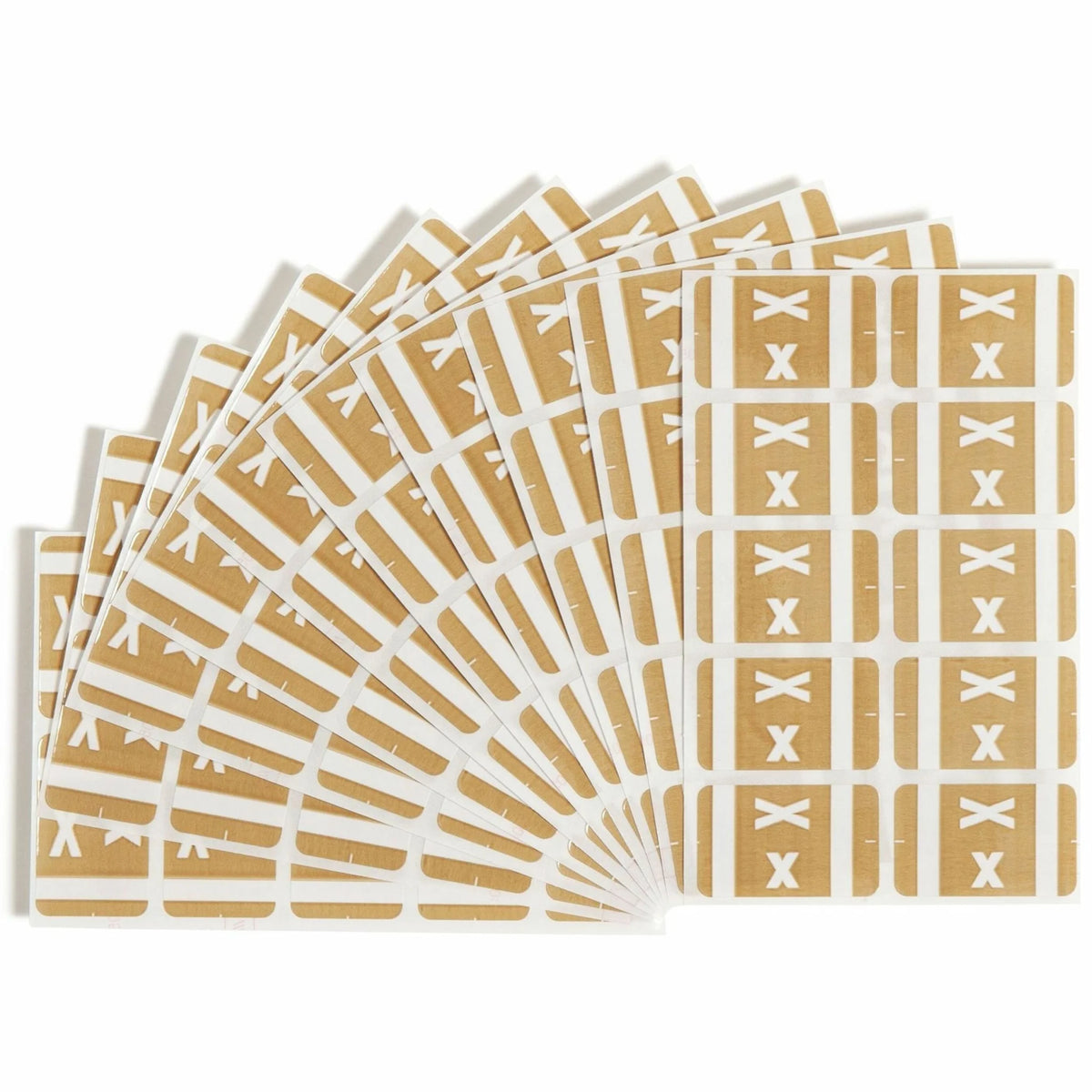 Smead AlphaZ ACCS Color-Coded Labels - Light Brown Laminated - 100 Pack - Filing