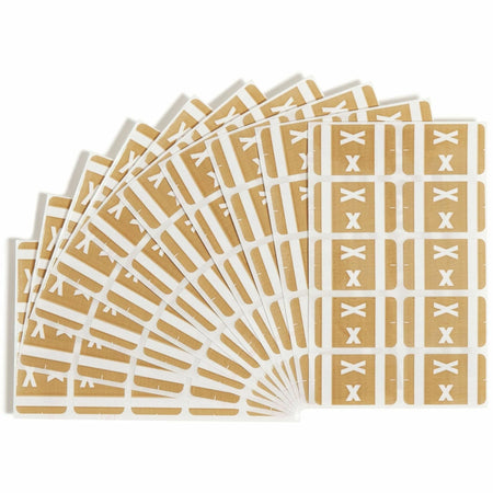 Smead AlphaZ ACCS Color-Coded Labels - Light Brown Laminated - 100 Pack - Filing