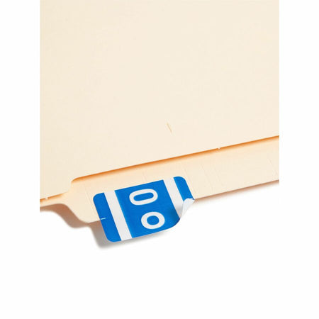 Smead AlphaZ ACCS Color-Coded Labels - O - x 1’’ Width 1 5/8’’ Length - Dark Blue - Laminated - 10 / Sheet - 100 / Pack