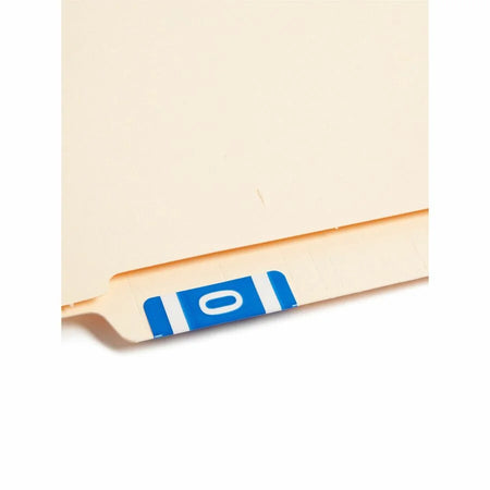 Smead AlphaZ ACCS Color-Coded Labels - O - x 1’’ Width 1 5/8’’ Length - Dark Blue - Laminated - 10 / Sheet - 100 / Pack