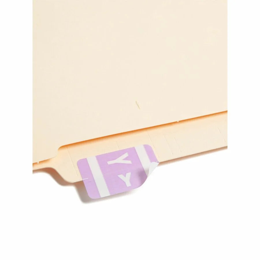 Smead AlphaZ ACCS Lavender Color-Coded Labels - Laminated - 100 Pack - Filing
