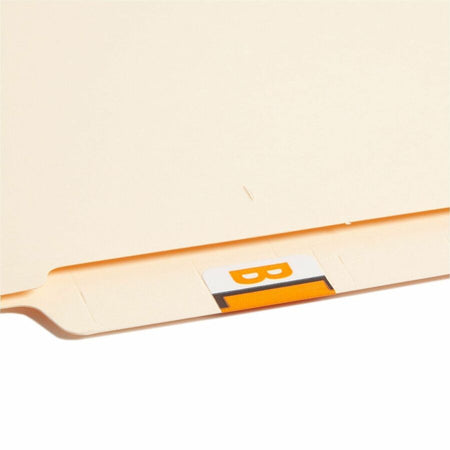 Smead BCCR Bar-Style Color-Coded Labels - B - x 1 1/4’’ Width 1’’ Length - Light Orange - Laminated - 500 / Roll