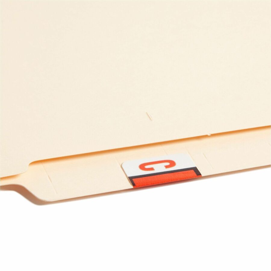 Smead BCCR Bar-Style Color-Coded Labels - C - x 1 1/4’’ Width 1’’ Length - Dark Orange - Laminated - 500 / Roll - Filing