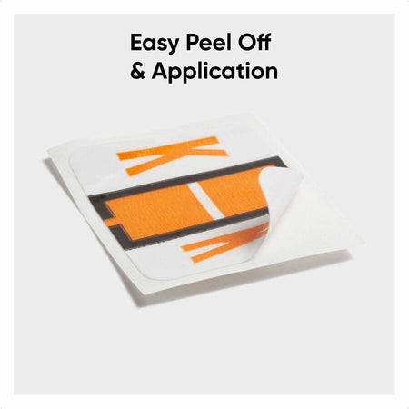 Smead BCCR Bar-Style Color-Coded Labels - K - x 1 1/4’’ Width 1’’ Length - Light Orange - Laminated - 500 / Roll