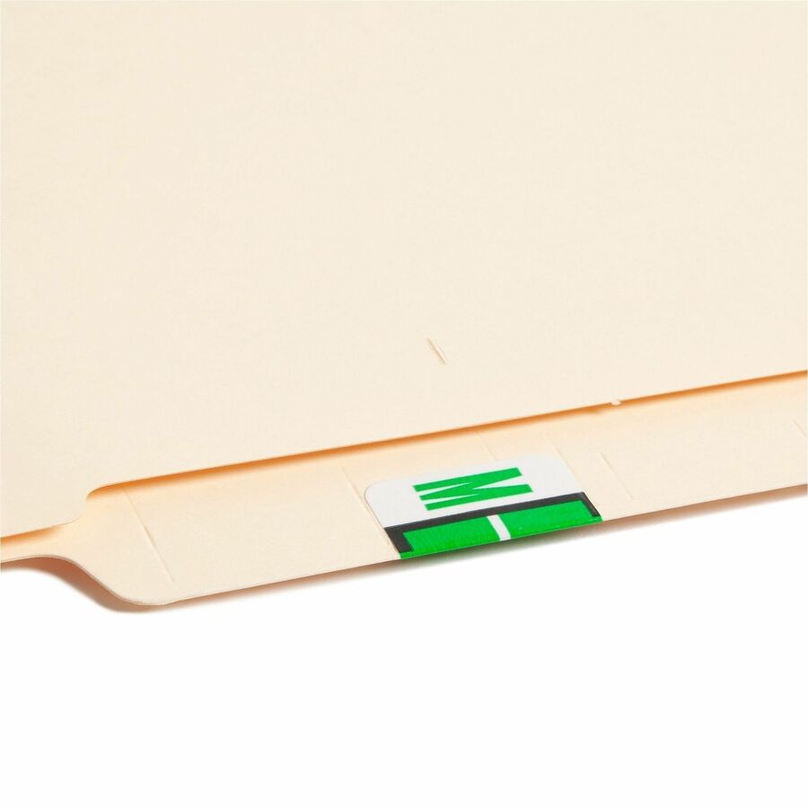Smead BCCR Bar-Style Color-Coded Labels - M - x 1 1/4’’ Width 1’’ Length - Light Green - Laminated - 500 / Roll - Filing
