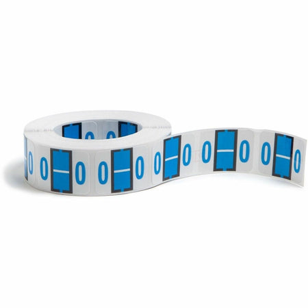 Smead BCCR Bar-Style Color-Coded Labels - O - x 1 1/4’’ Width 1’’ Length - Blue - Laminated - 500 / Roll - Filing