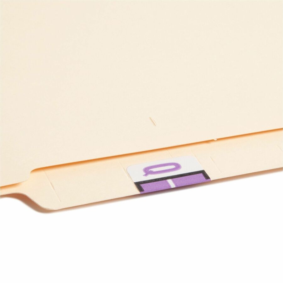Smead BCCR Bar-Style Color-Coded Labels - Q - x 1 1/4’’ Width 1’’ Length - Lavender - Laminated - 500 / Roll - Filing