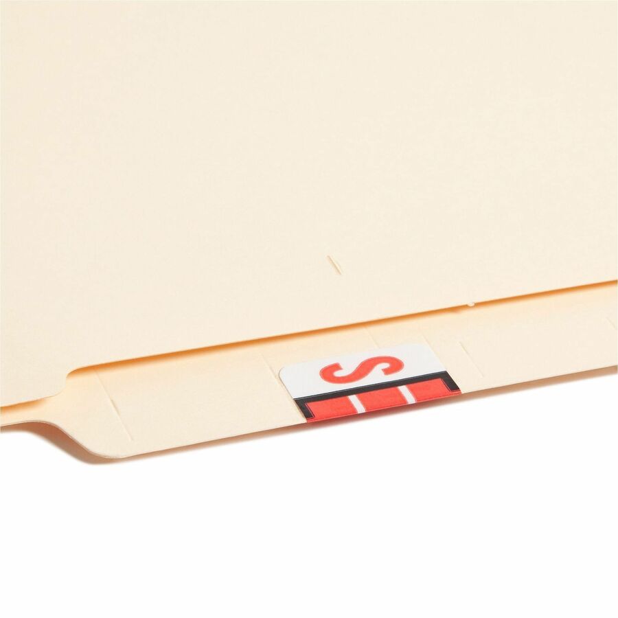 Smead BCCR Bar-Style Color-Coded Labels - S - x 1 1/4’’ Width 1’’ Length - Pink - Laminated - 500 / Roll - Filing