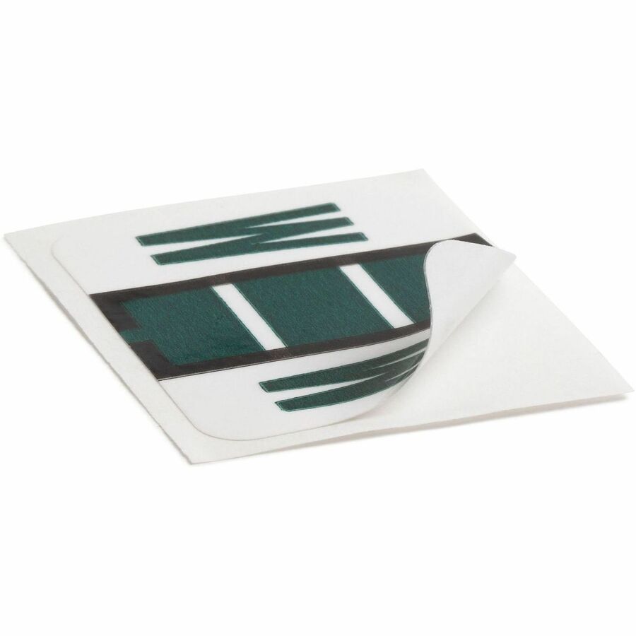 Smead BCCR Bar-Style Color-Coded Labels - W - x 1 1/4’’ Width 1’’ Length - Dark Green - Laminated - 500 / Roll - Filing