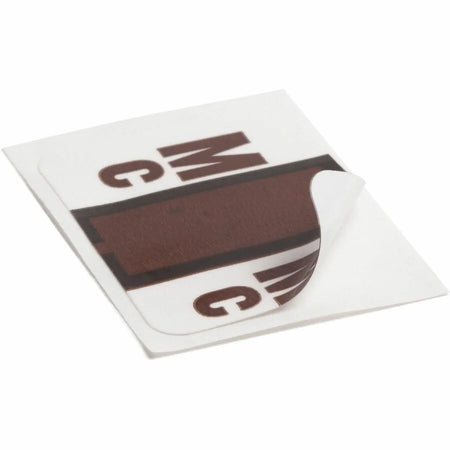 Smead BCCR Color-Coded Labels - Alphabet MC - Brown - Laminated - 500 / Roll - Filing
