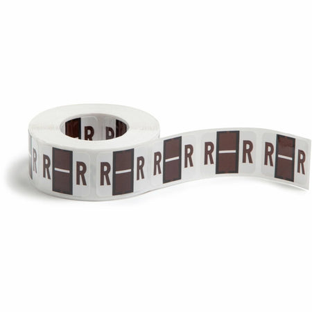 Smead BCCR Color-Coded Labels - Brown Laminated - 1 1/4’’ x 1’’ - 500/Roll - Filing