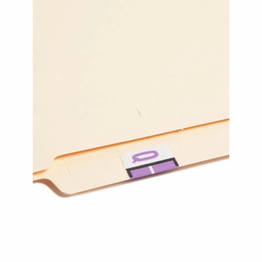 Smead BCCR Bar-Style Color-Coded Labels - Q - x 1 1/4’’ Width 1’’ Length - Lavender - Laminated - 500 / Roll - Filing