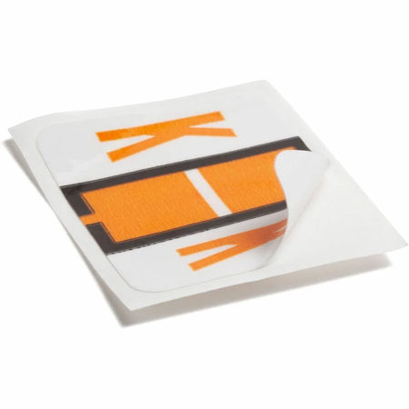 Smead BCCR Bar-Style Color-Coded Labels - K - x 1 1/4’’ Width 1’’ Length - Light Orange - Laminated - 500 / Roll