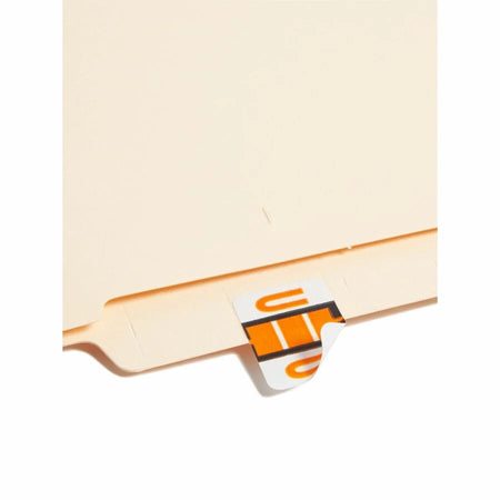 Smead BCCR Color-Coded Labels - Light Orange Laminated - 500/Roll - Filing