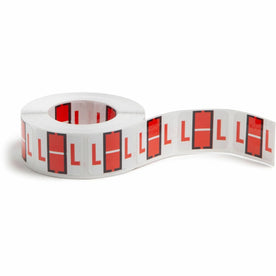 Smead BCCR Bar-Style Color-Coded Labels - L - x 1 1/4’’ Width 1’’ Length - Dark Orange - Laminated - 500 / Roll - Filing