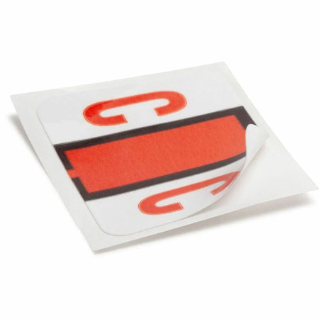 Smead BCCR Bar-Style Color-Coded Labels - C - x 1 1/4’’ Width 1’’ Length - Dark Orange - Laminated - 500 / Roll - Filing