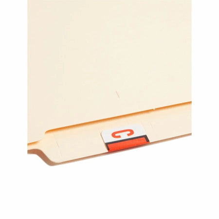 Smead BCCR Bar-Style Color-Coded Labels - C - x 1 1/4’’ Width 1’’ Length - Dark Orange - Laminated - 500 / Roll - Filing