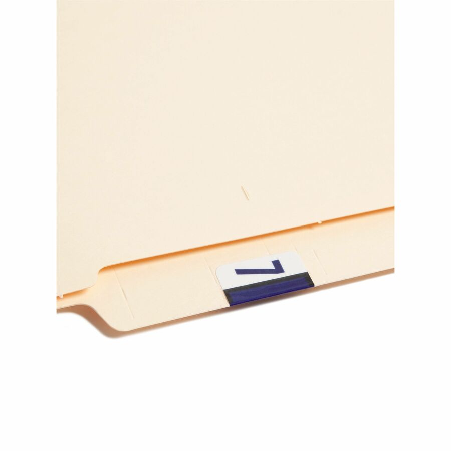 Smead BCCRN Bar-Style Color-Coded Labels - 7 - x 1 1/4’’ Width 1’’ Length - Purple - Laminated - 500 / Roll - Filing