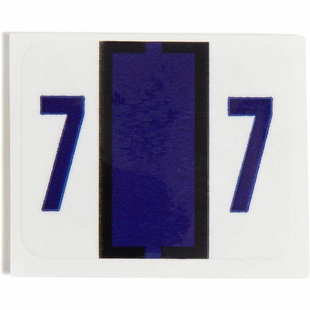 Smead BCCRN Bar-Style Color-Coded Labels - 7 - x 1 1/4’’ Width 1’’ Length - Purple - Laminated - 500 / Roll - Filing