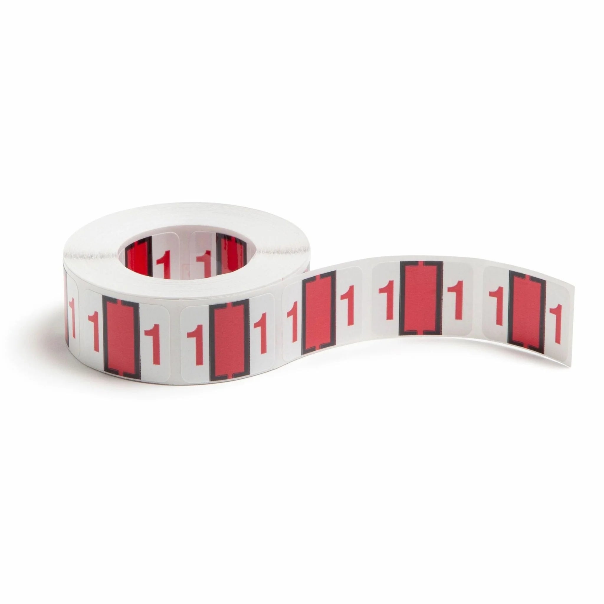Smead BCCRN Color-Coded Labels - Red Laminated - 1’’ x 1 1/4’’ - 500/Roll - Filing