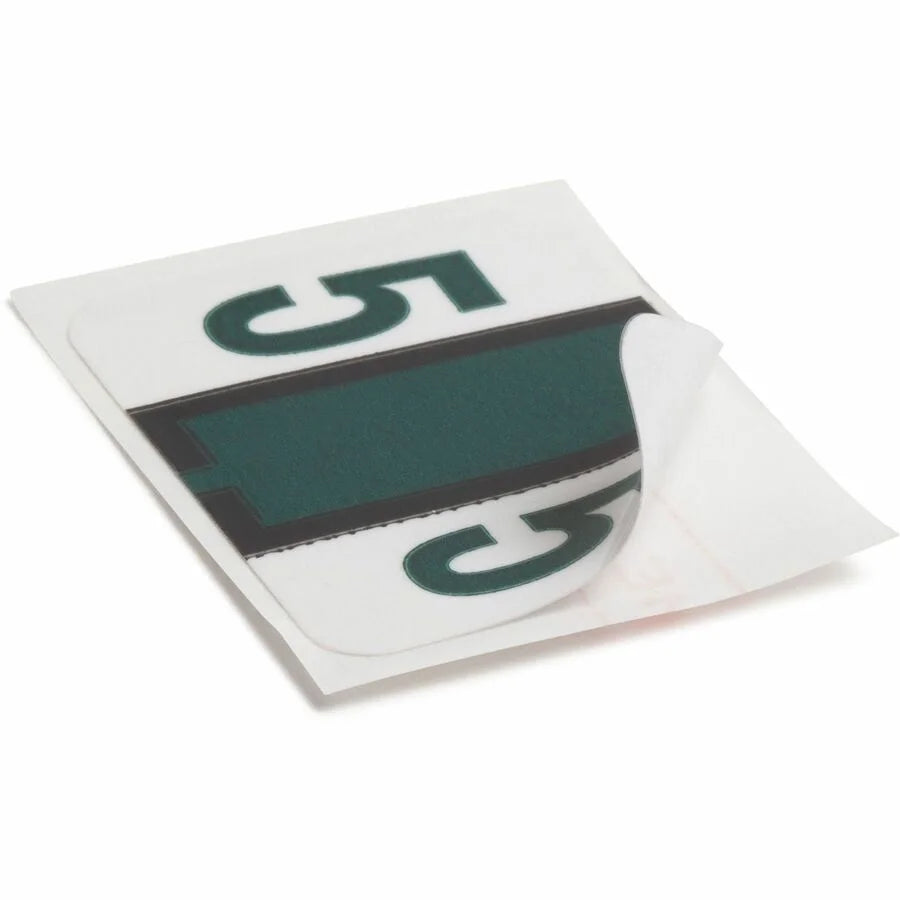 Smead BCCRN Dark Green Color-Coded Labels - Laminated Roll - Filing