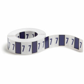 Smead BCCRN Bar-Style Color-Coded Labels - 7 - x 1 1/4’’ Width 1’’ Length - Purple - Laminated - 500 / Roll - Filing
