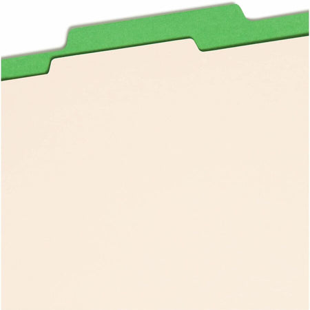 Smead Colored 2/5 Tab Cut Letter Recycled Classification Folder - 8 1/2’’ x 11’’ - 2’’ Expansion - 2 2B Fastener(s)