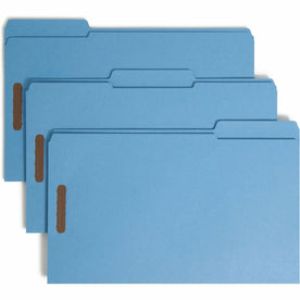 Smead Colored 1/3 Tab Cut Legal Recycled Fastener Folder - 8 1/2’’ x 14’’ - 3/4’’ Expansion - 2 2K Fastener(s) - 2’’