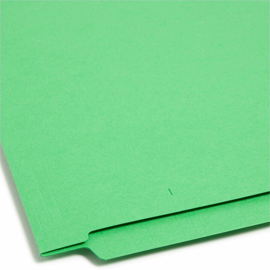 Smead Colored Straight Tab Cut Legal Recycled Fastener Folder - 8 1/2’’ x 14’’ - 3/4’’ Expansion - 2 2B Fastener(s)