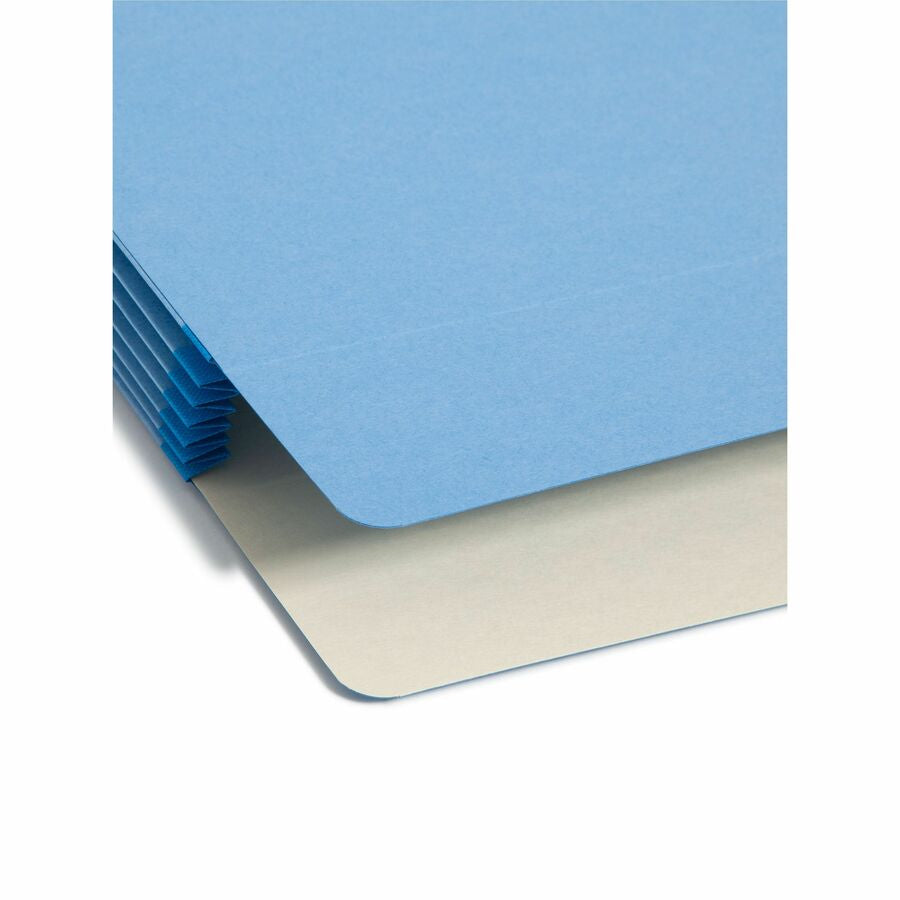 Smead Colored Straight Tab Cut Legal Recycled File Pocket - 8 1/2’’ x 14’’ - 5 1/4’’ Expansion - Top Location - 9 pt.