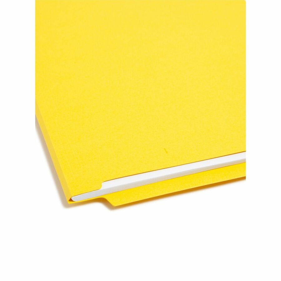 Smead Colored Straight Tab Cut Letter Recycled End File Folder - 8 1/2’’ x 11’’ - 3/4’’ Expansion - 11 pt. - 2 Plys