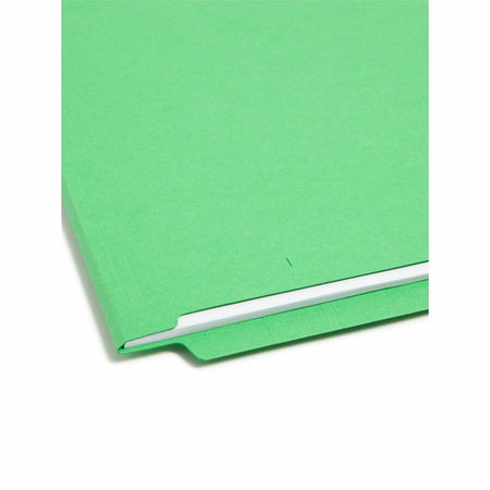 Smead Colored Straight Tab Cut Letter Recycled End File Folder - 8 1/2’’ x 11’’ - 3/4’’ Expansion - 11 pt. - 2 Plys