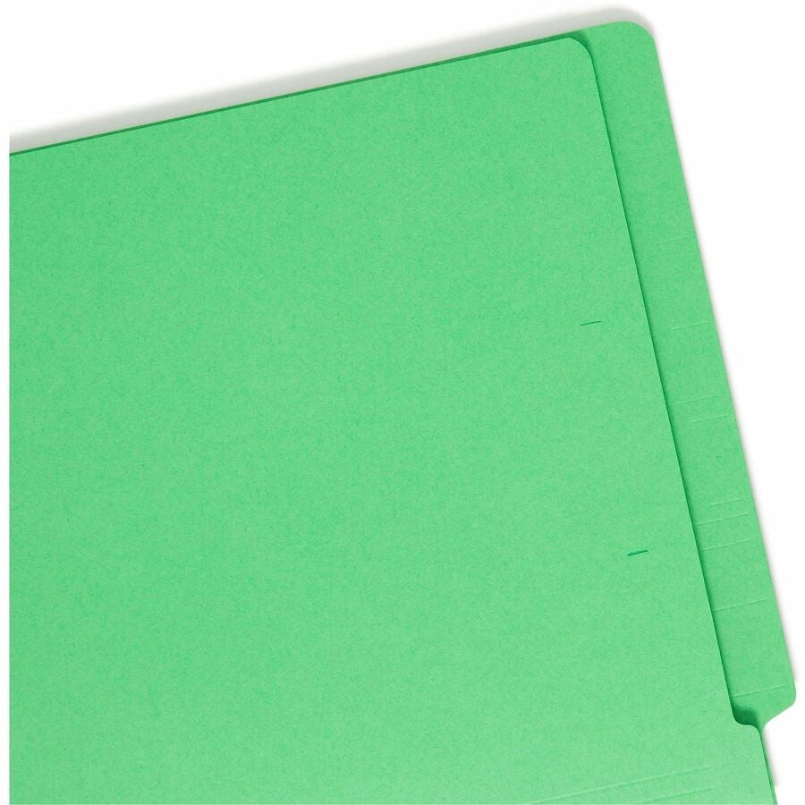 Smead Colored Straight Tab Cut Letter Recycled End File Folder - 8 1/2’’ x 11’’ - 3/4’’ Expansion - 11 pt. - 2 Plys
