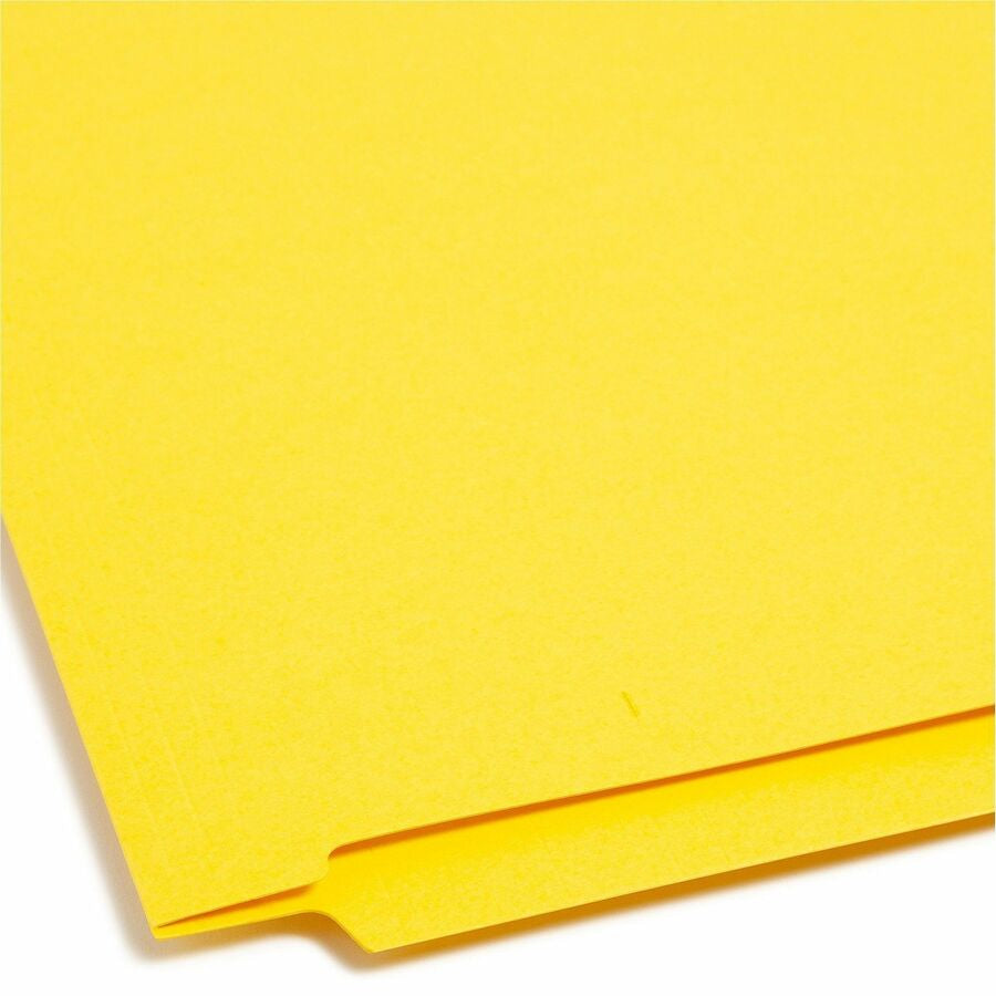 Smead Colored Straight Tab Cut Letter Recycled End File Folder - 8 1/2’’ x 11’’ - 3/4’’ Expansion - 11 pt. - 2 Plys
