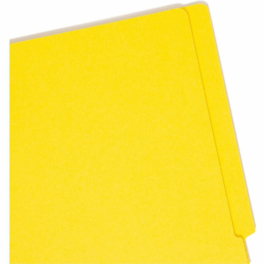 Smead Colored Straight Tab Cut Letter Recycled Fastener Folder - 8 1/2’’ x 11’’ - 3/4’’ Expansion - 2 2B Fastener(s)
