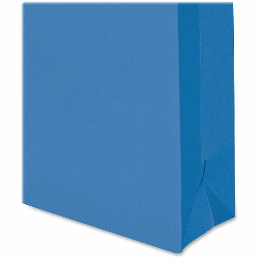 Smead Colored Straight Tab Cut Letter Recycled File Jacket - 8 1/2’’ x 11’’ - 2’’ Expansion - 11 pt. - 2 Plys - Blue