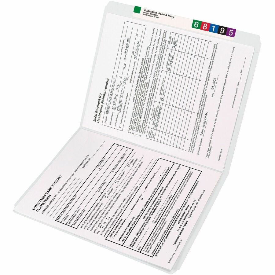 Smead Colored Straight Tab Cut Letter Top Tab File Folder - Alternate-Image2