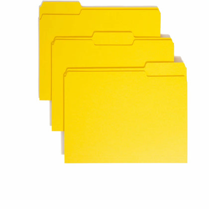 Smead Colored Top Tab File Folders - 1/3 Cut - 100/Box